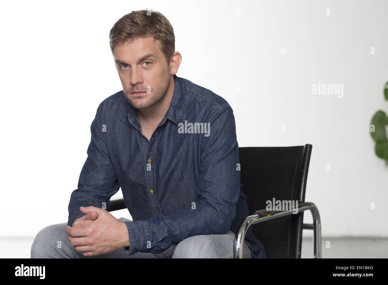 Fototermin für die ARD-Fernsehserie "Sechs Auf Einem Streich" Featuring: Sebastian Bezzel Where: Hamburg, Deutschland bei: 21. Oktober 2014 Stockfoto