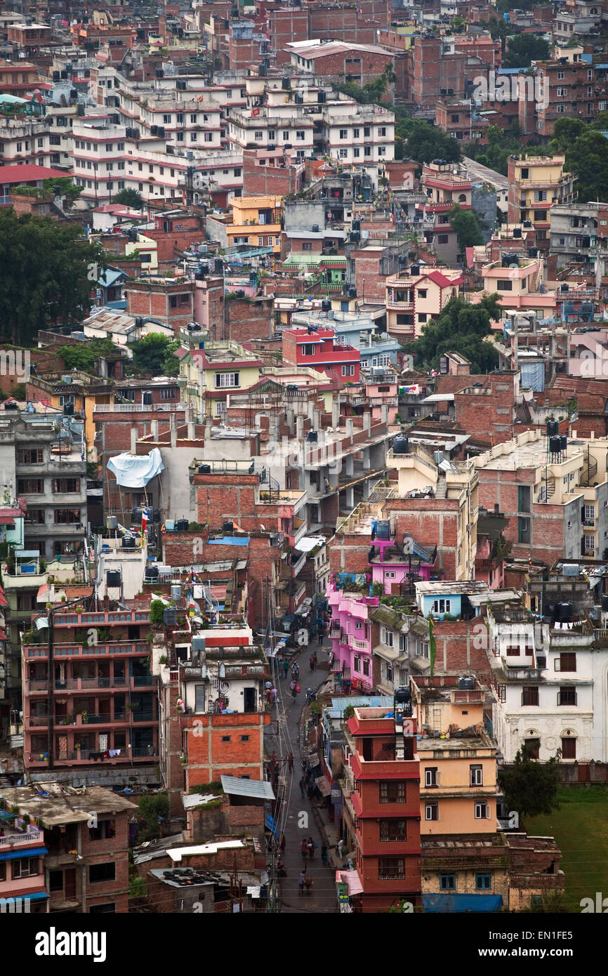 Im Stadtzentrum Von Kathmandu Stockfoto