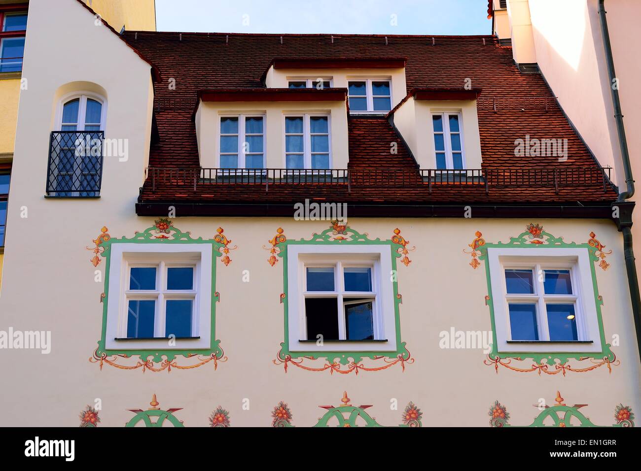 Traditionelle Architektur in München Bayern Stockfoto