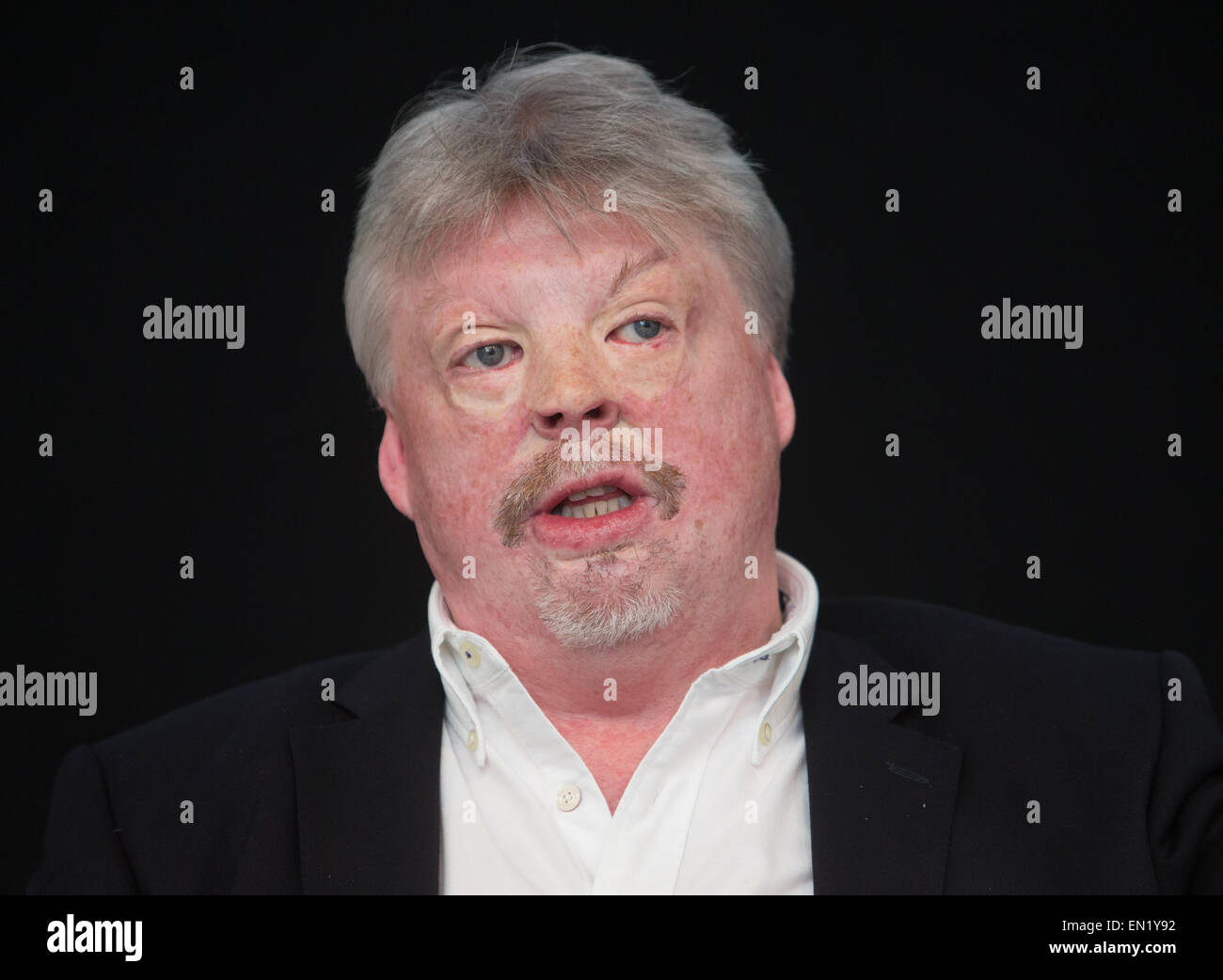 Falkland-Krieg-Veteran, Simon Weston, anlässlich einer Konferenz in Islington, London Stockfoto