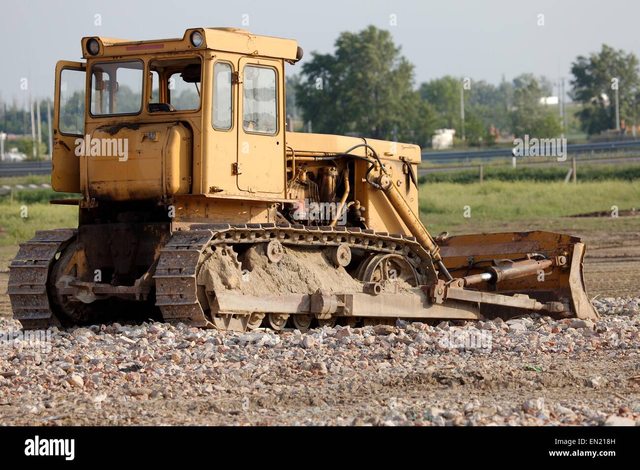 Alten Dozer Stockfoto