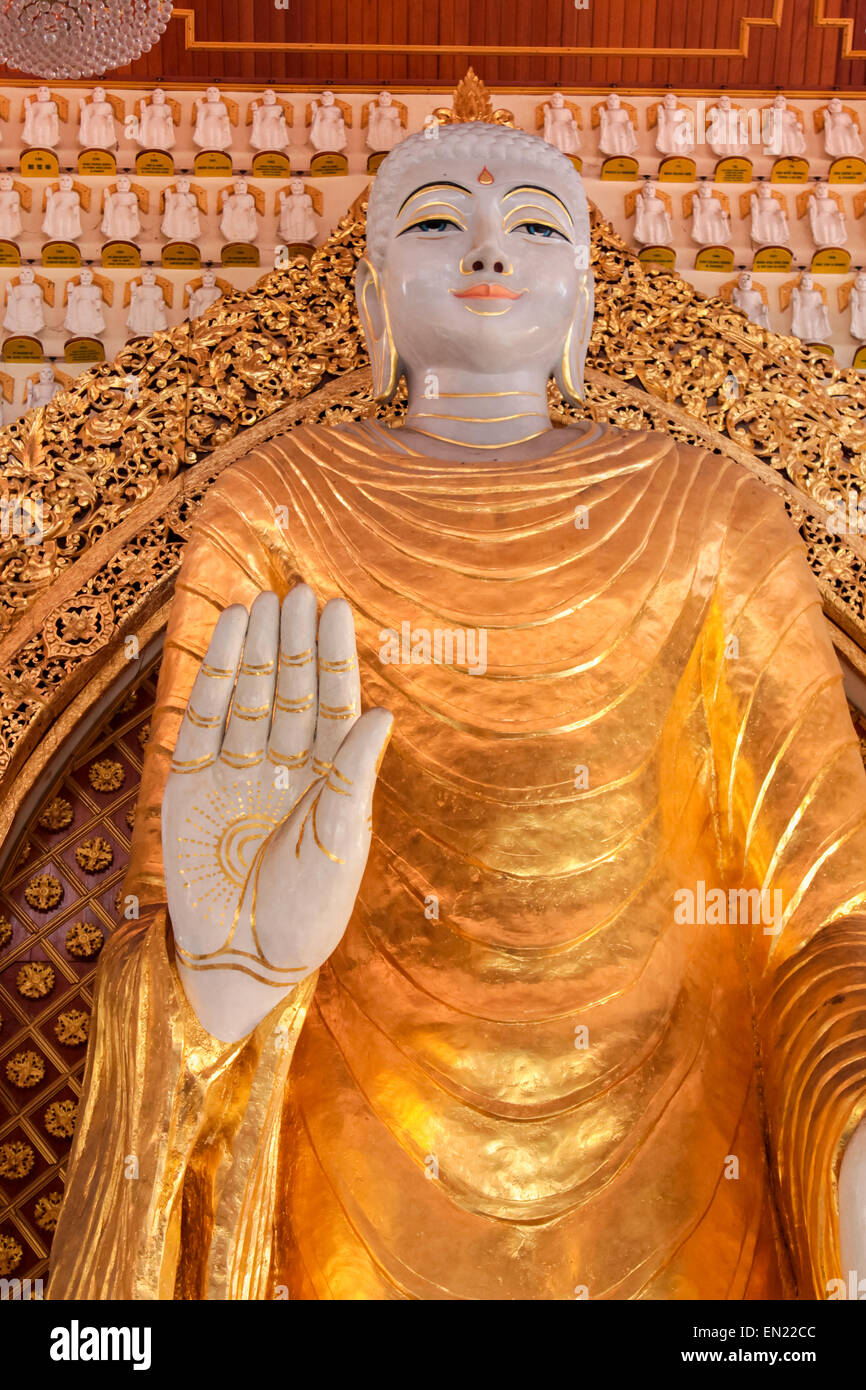 Detail aus Dhamikarama birmanischen Tempel in Penang, Malaysia Stockfoto