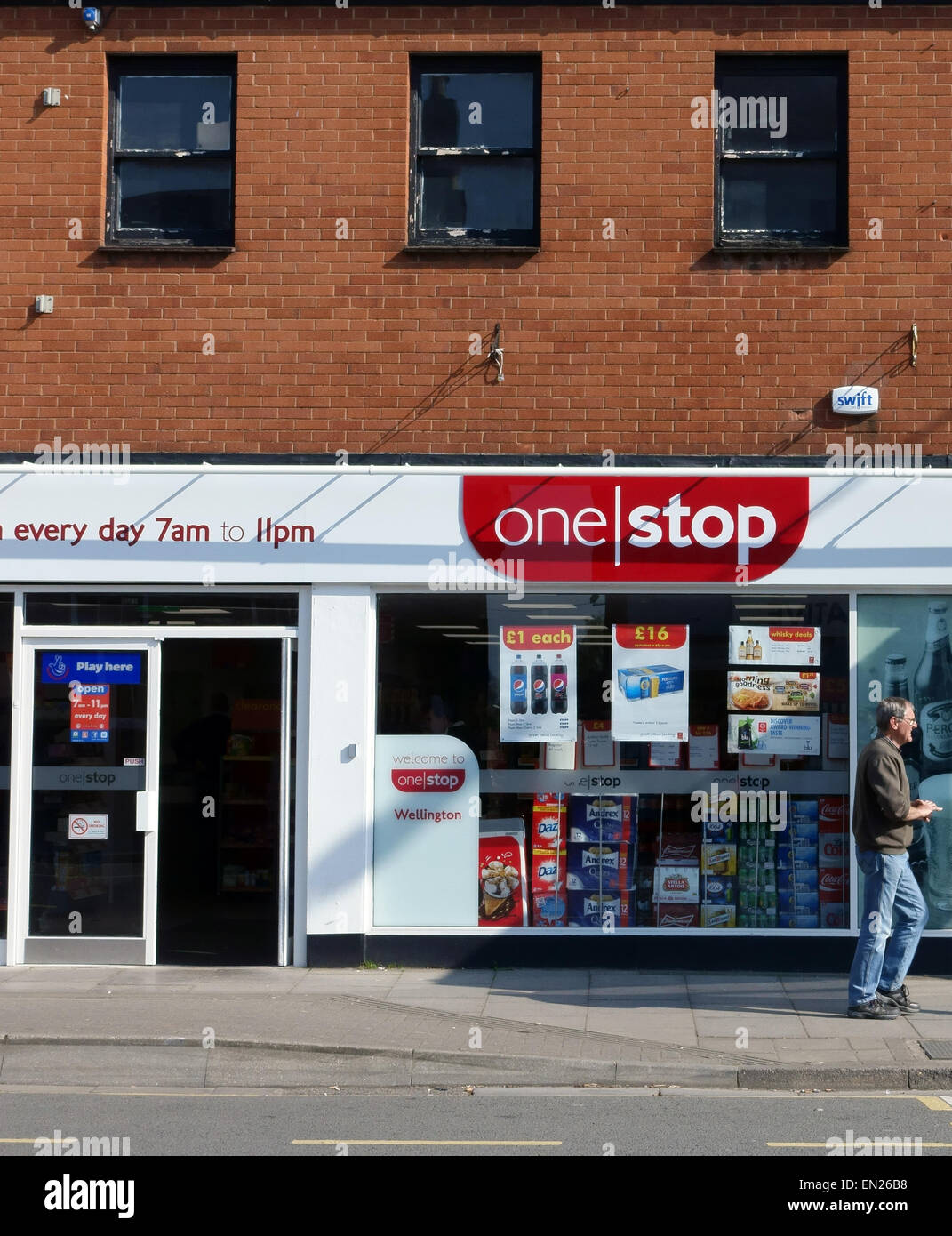 Ein Stop-Convenience-Store im Besitz von Tesco in Wellington, Somerset, England Stockfoto