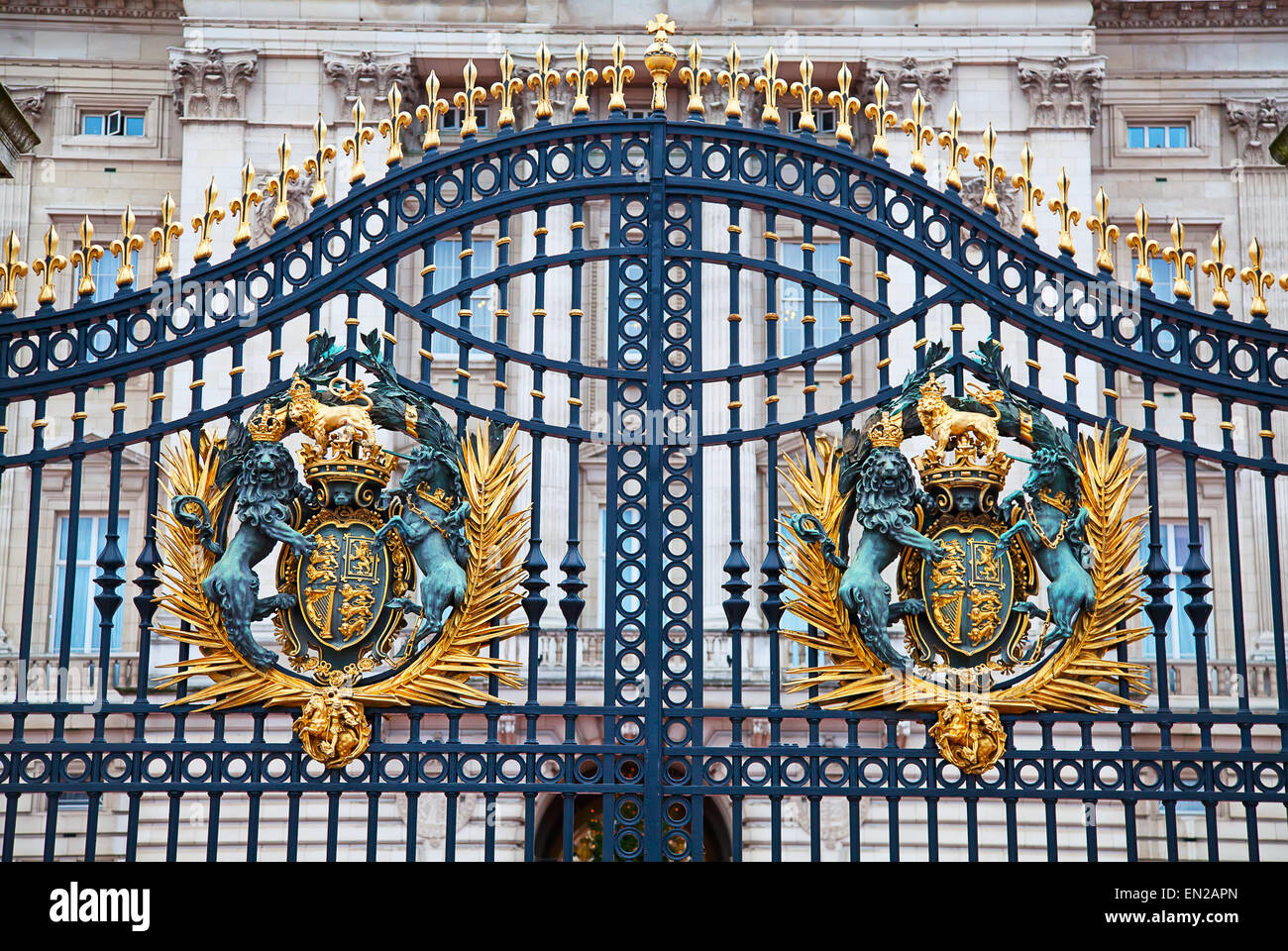 LONDON 23. Dezember Tor des Buckingham Palace am 23. Dezember 2014