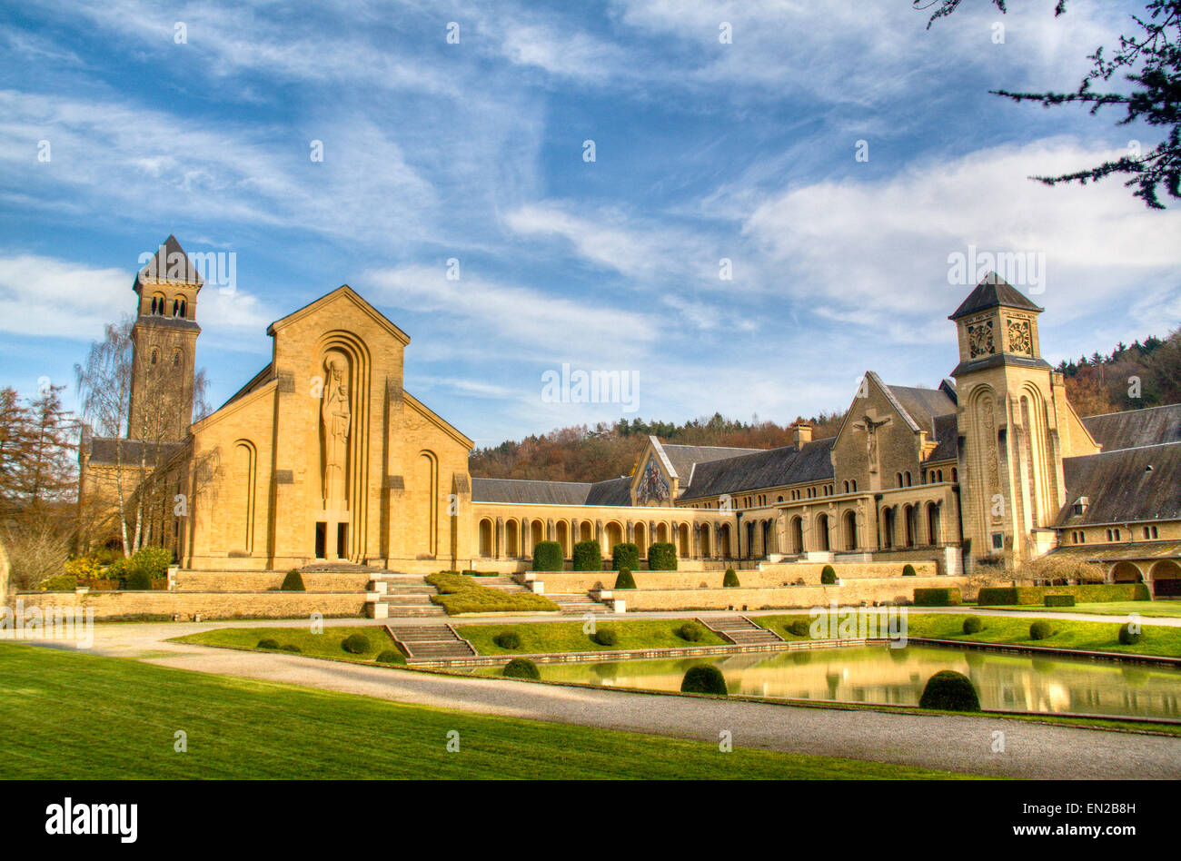 Die Abtei von Orval in Belgien Stockfoto