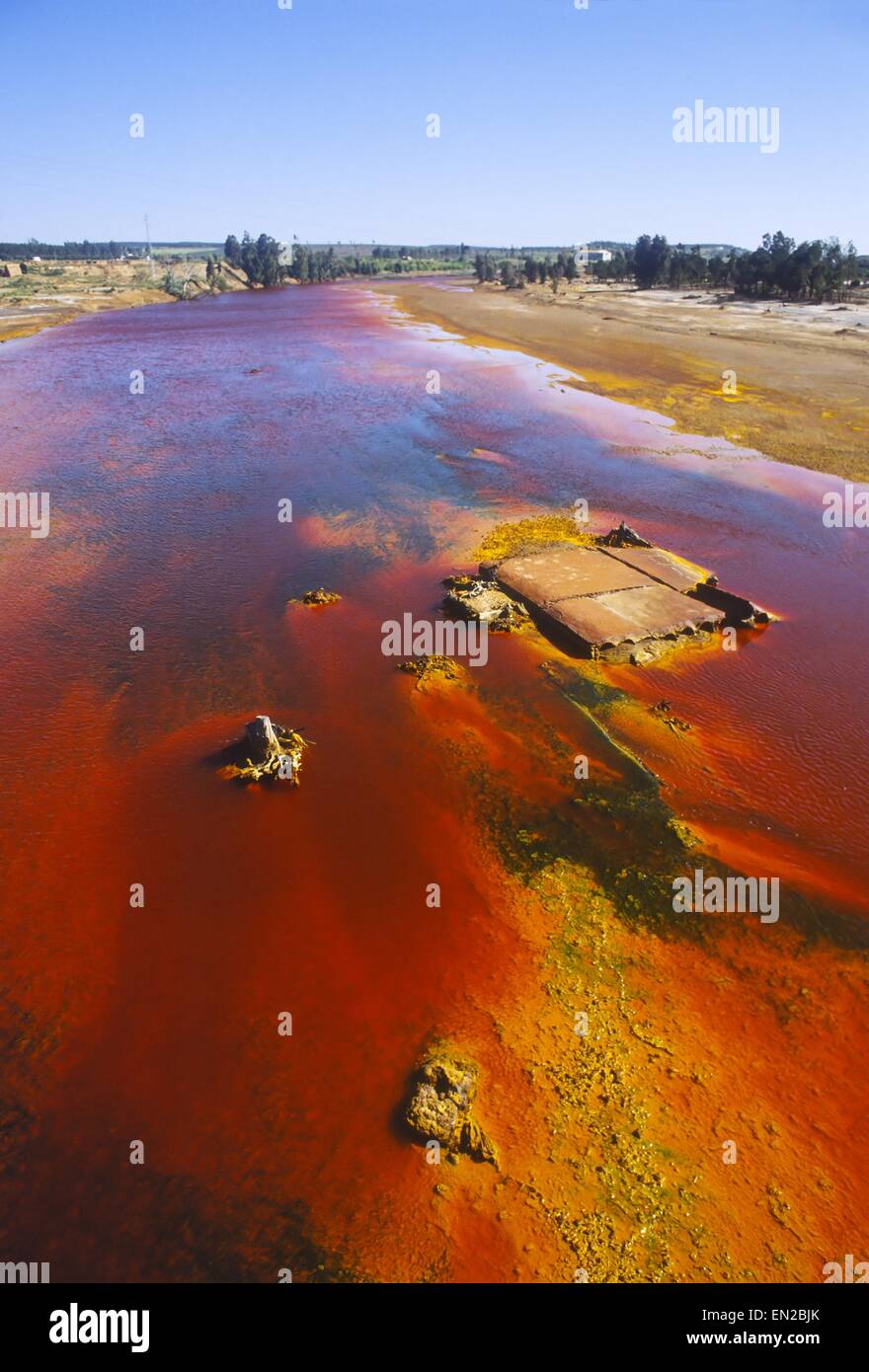 Spanien, Andalusien, die Rio Tinto-Fluss Stockfoto