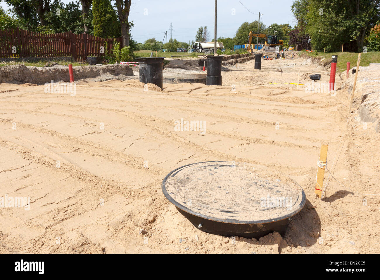 Baustelle Stockfoto