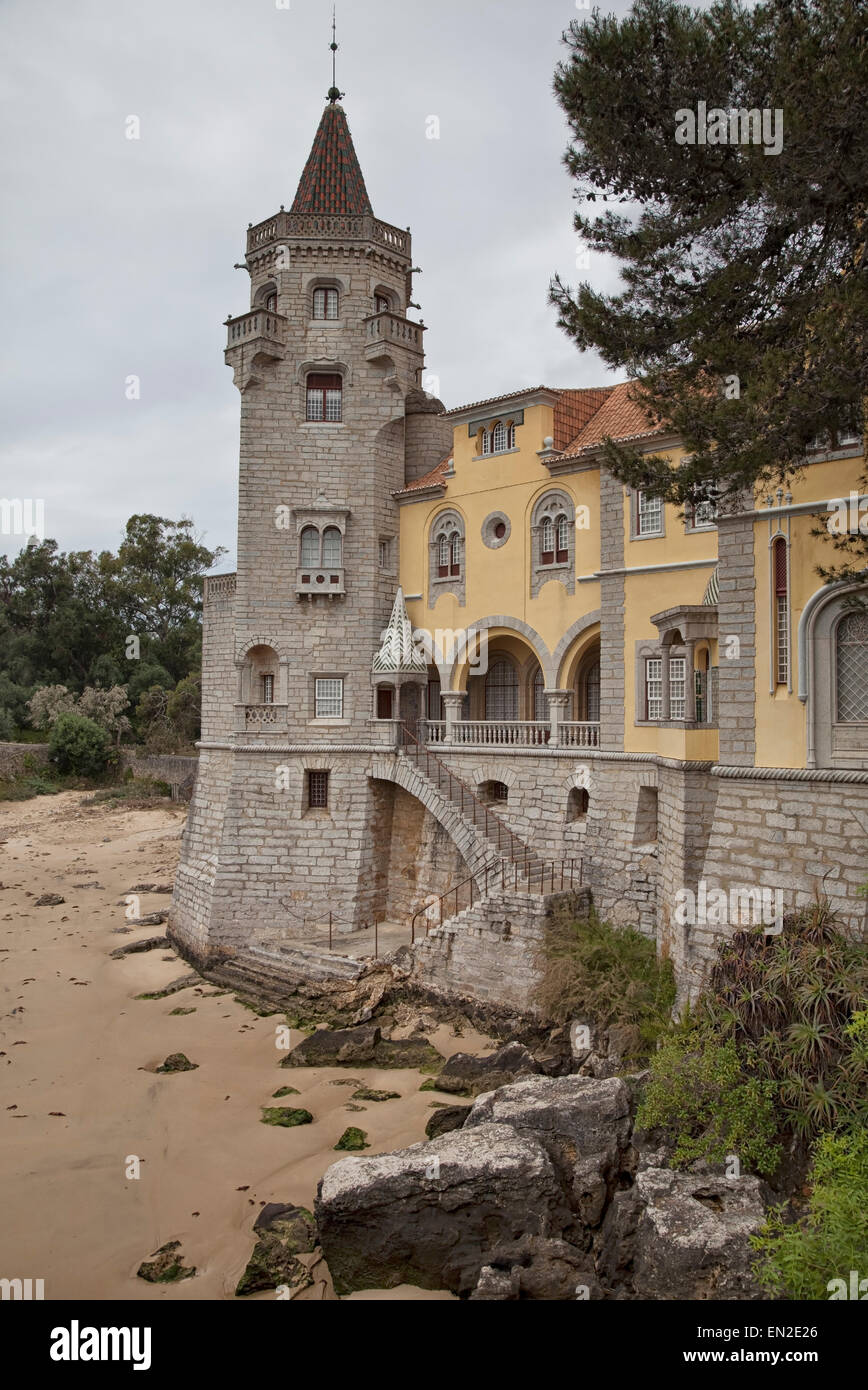 Palast der Condes de Castro Guimarães Stockfoto