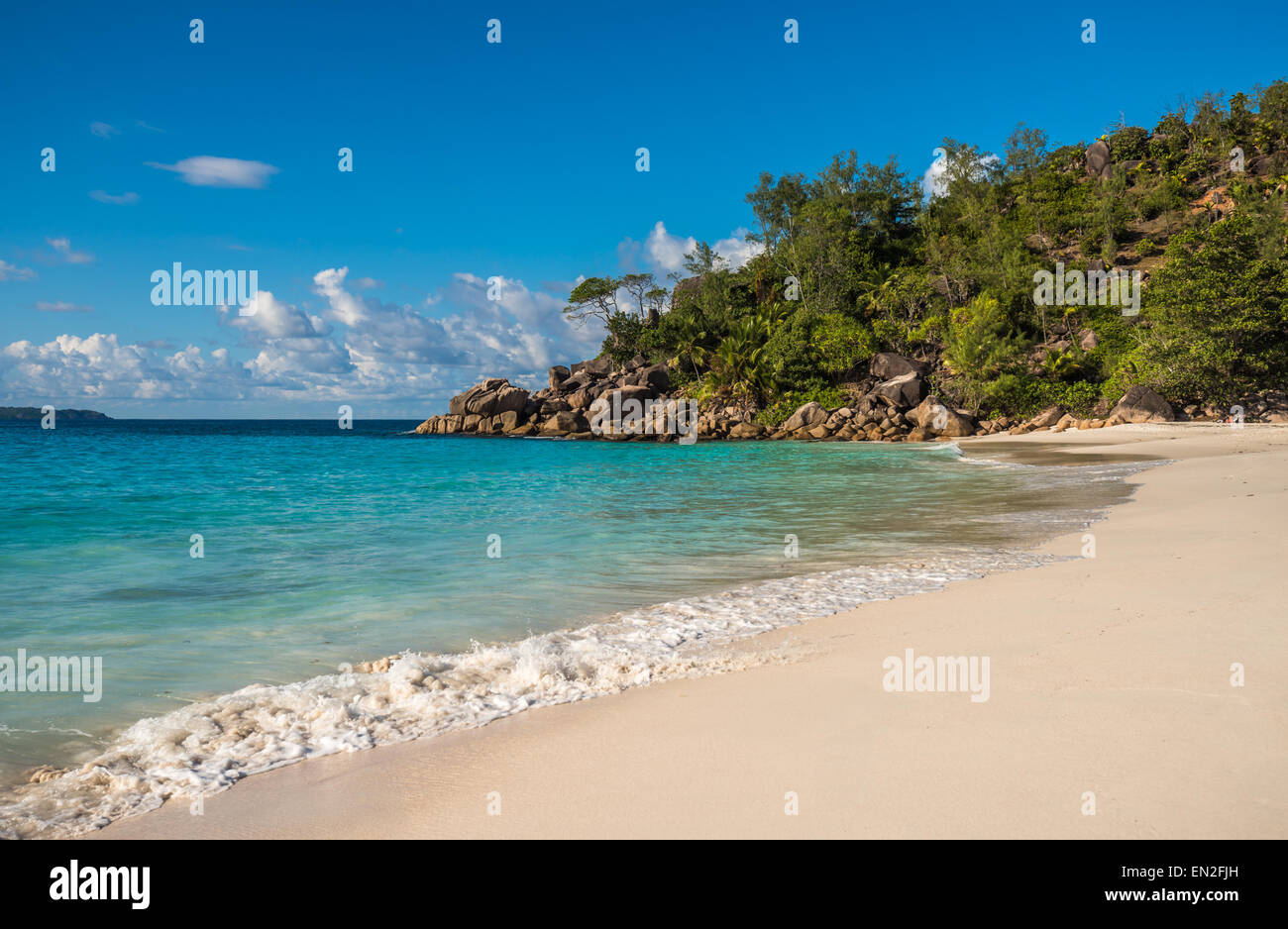 Tropische Insel Strand Anse Lazio, Praslin, Seychellen Stockfoto Tropische Insel Strand Anse Lazio, Praslin, Seychellen Stockfoto