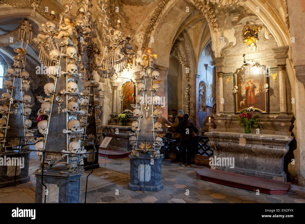 Sedlec Ossuary, Kutna Hora Tschechische Republik Stockfoto