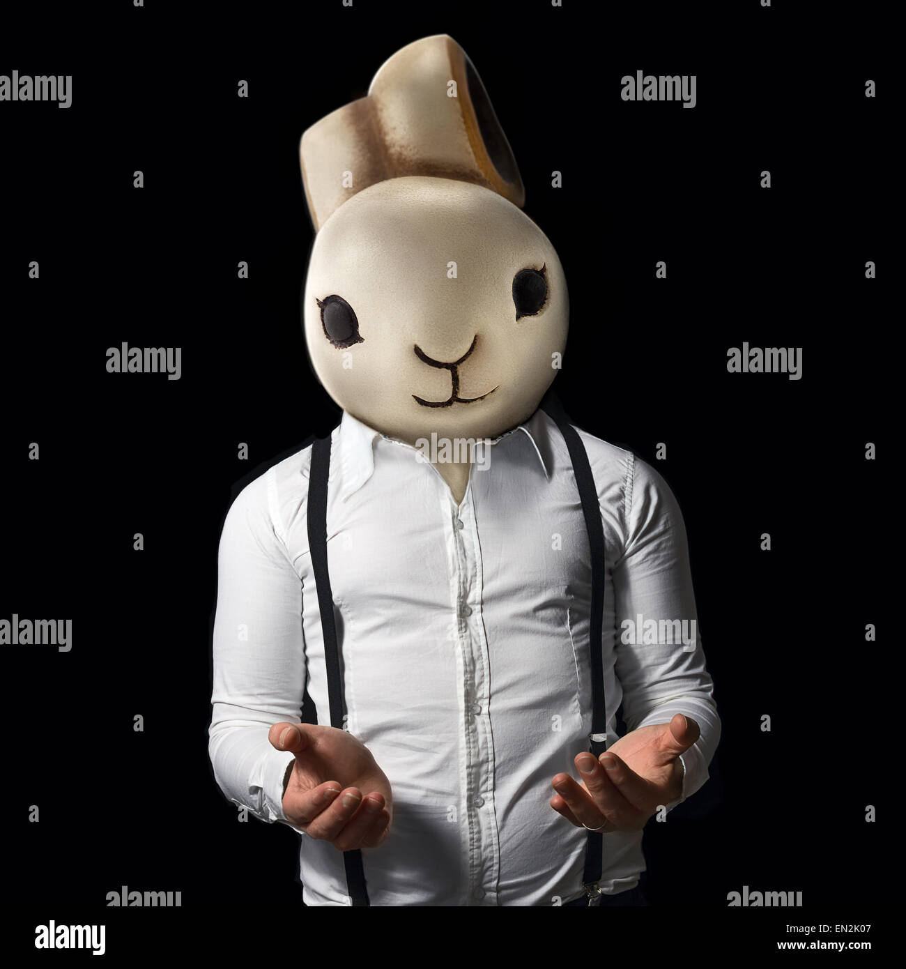 Mann-Kaninchen Stockfoto