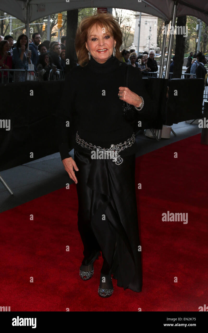 Barbara Walters besucht 2015 Zeit 100 Gala in Frederick P. Rose Hall, Jazz at Lincoln Center am 21. April 2015. Stockfoto