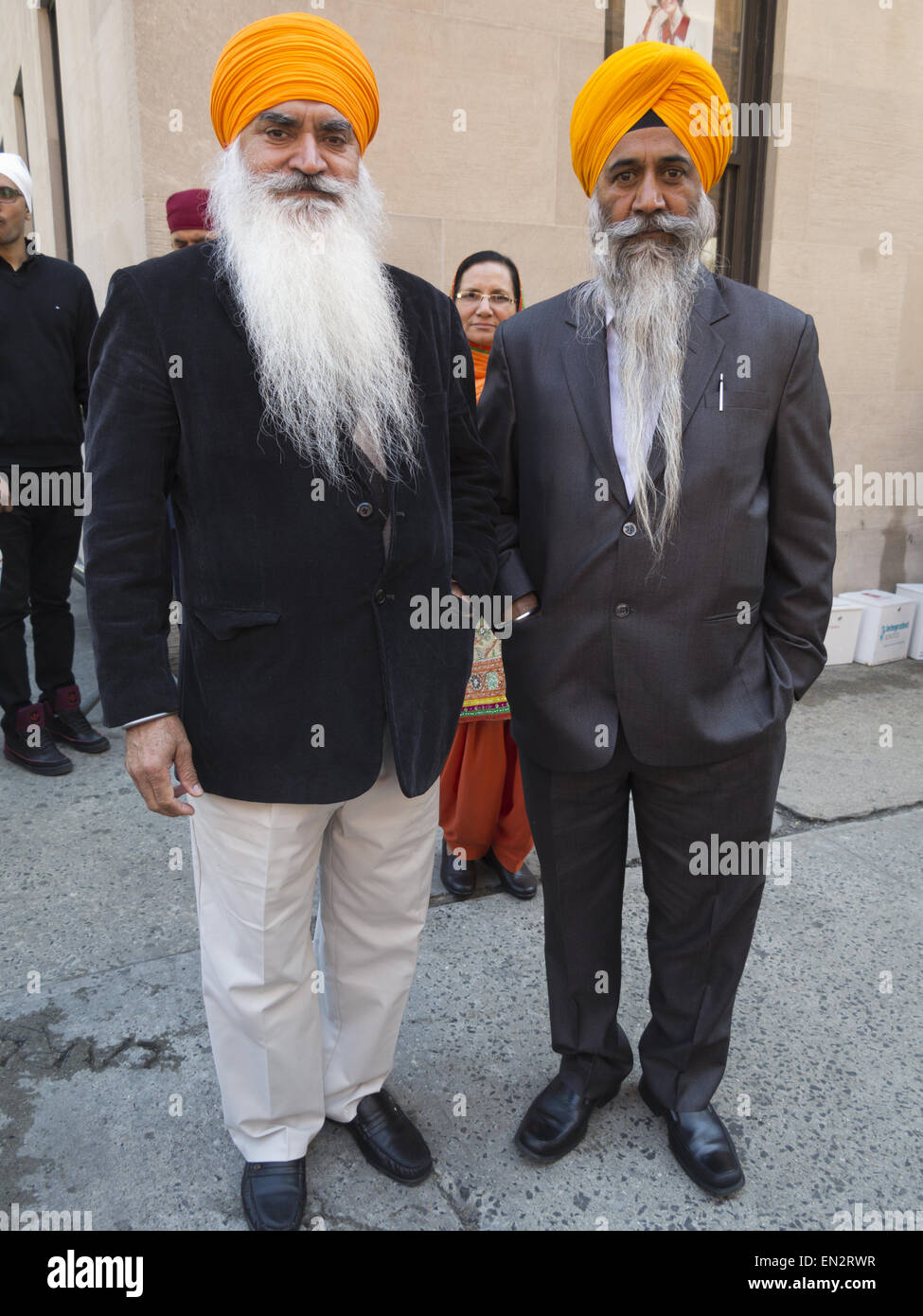 Jährliche Sikh Day Parade und Festival auf der Madison Avenue in New York City 2015. Stockfoto