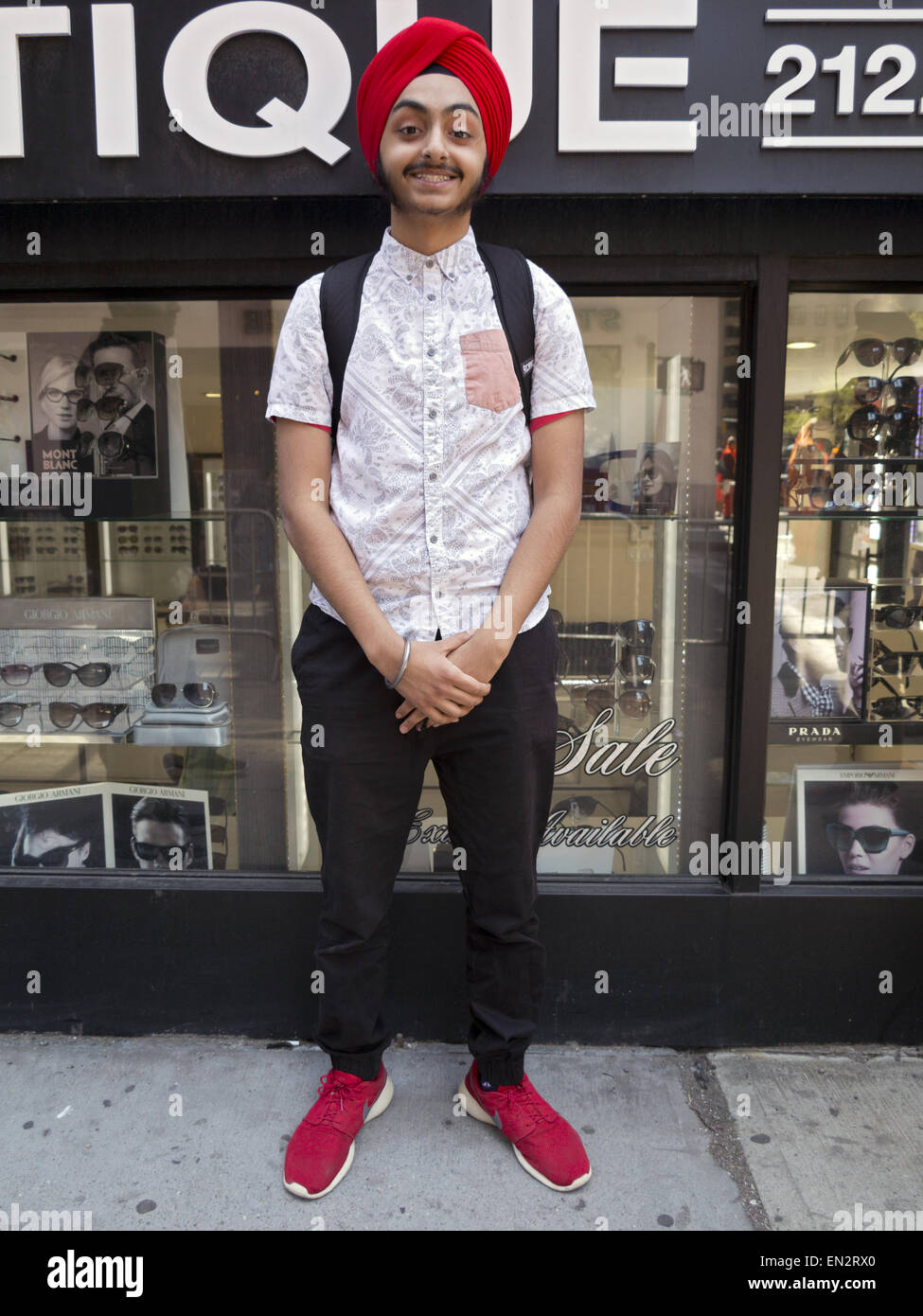 Jährliche Sikh Day Parade und Festival auf der Madison Avenue in New York City 2015. Stockfoto