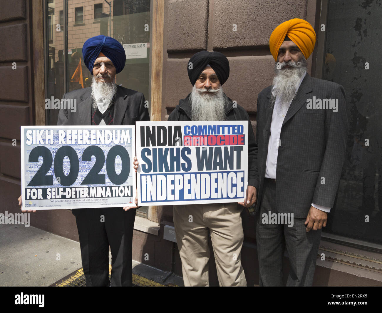 Jährliche Sikh Day Parade und Festival auf der Madison Avenue in New York City 2015. Stockfoto