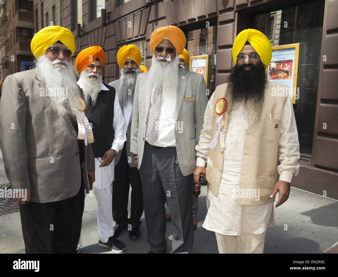 Jährliche Sikh Day Parade und Festival auf der Madison Avenue in New York City 2015. Stockfoto