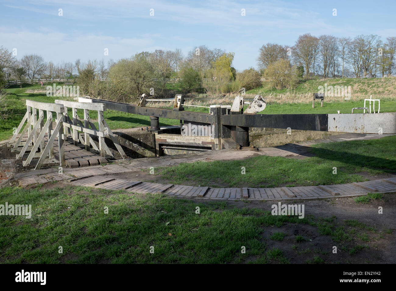 Boto X Lock Kennet und Avon Kanal am Caen Hügel in Devizes Stockfoto