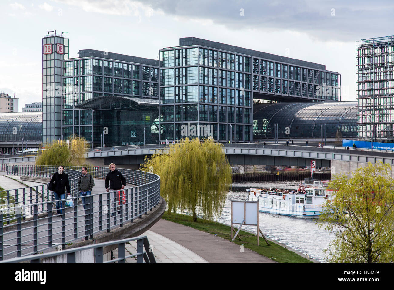 Regierung Bezirk, Berlin, der Spree, sightseeing cruise, Stockfoto