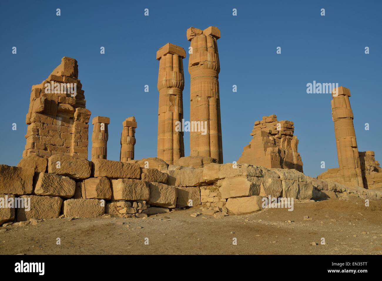 Tempel des Amun, Soleb, nördlichen Bundesstaat, Nubia, Sudan Stockfoto