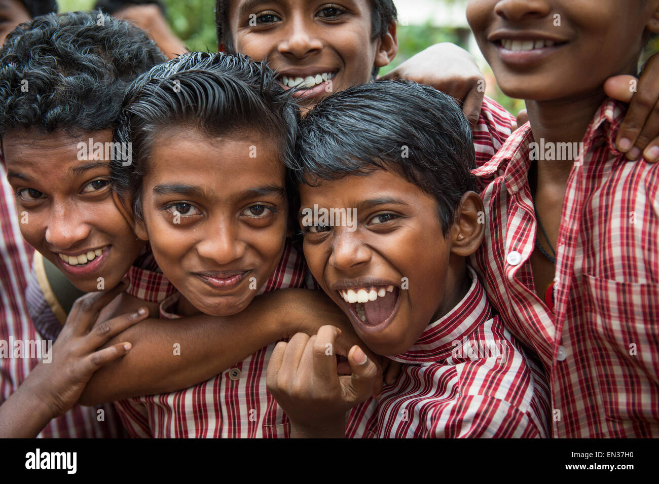 Schüler, Cochin, Kochi, Kerala, Indien Stockfoto