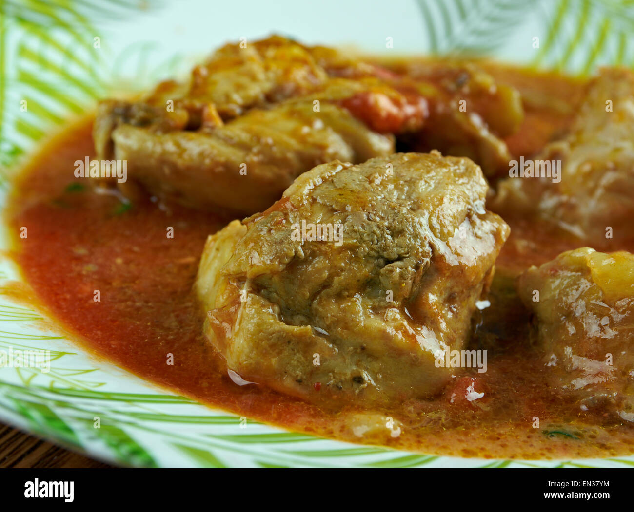 Chicken Khurchan - indisches Curry Huhn Stockfoto