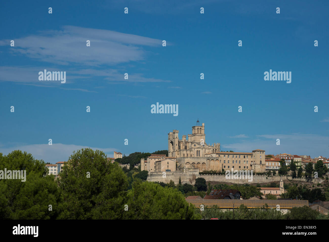 Saint-Nazaire Kathedrale, Altstadt, Beziers, Languedoc-Roussillon, Aude, Frankreich Stockfoto