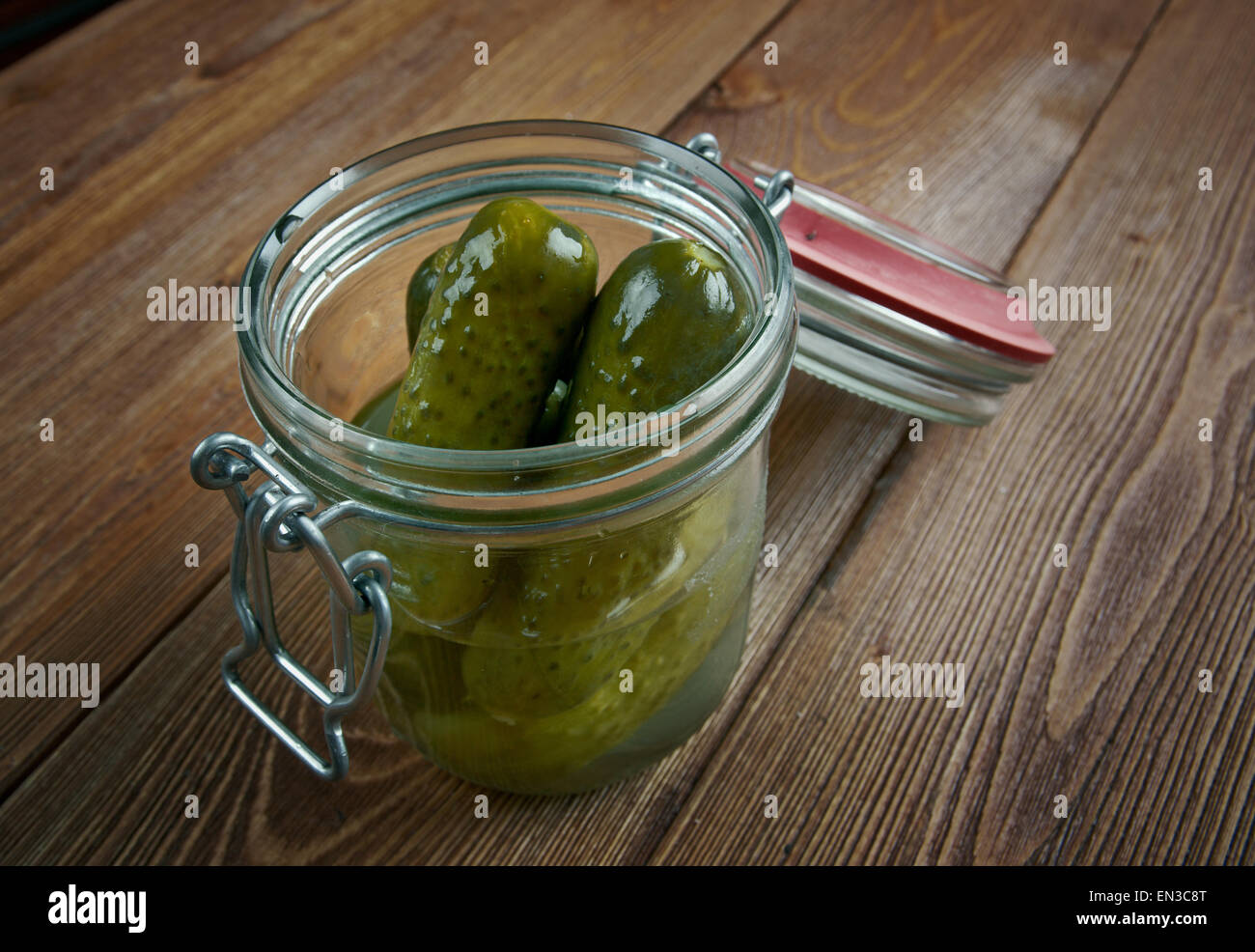 Spreewälder Gurken - Spezialität Gurke aus Brandenburg Stockfoto