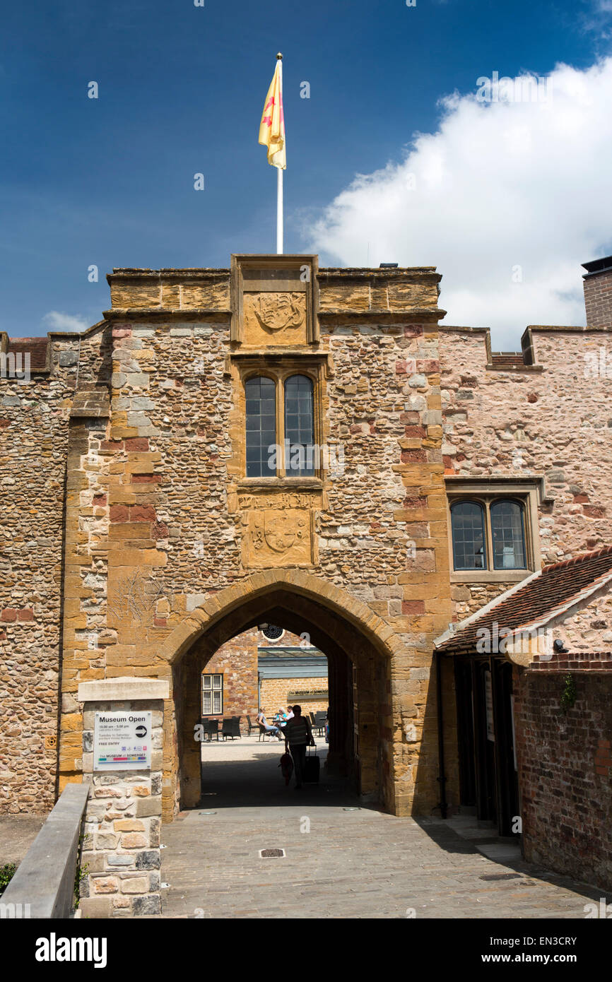 Großbritannien, England, Somerset, Taunton, Tor des Schlosses, Heimat Museum of Somerset Stockfoto