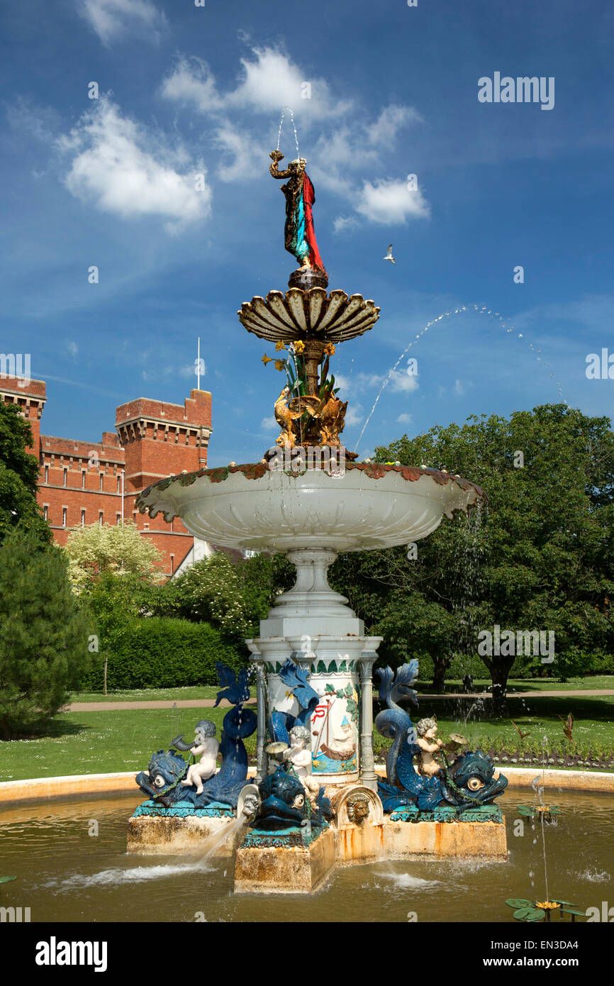 Großbritannien, England, Somerset, Taunton, Vivary Park, Queen Victoria Memorial Fountain Stockfoto