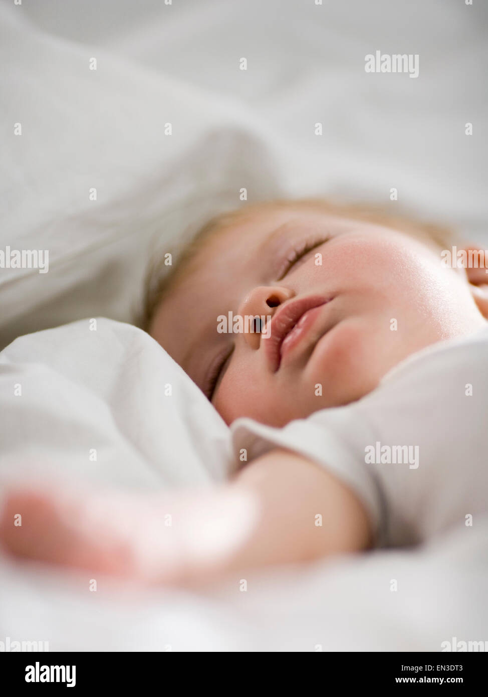 Schlafendes baby Stockfoto