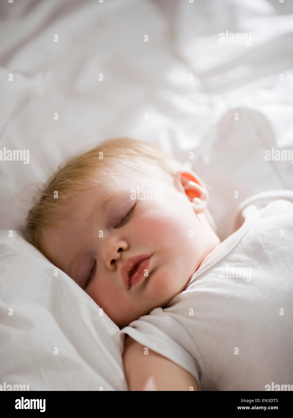 Schlafendes baby Stockfoto