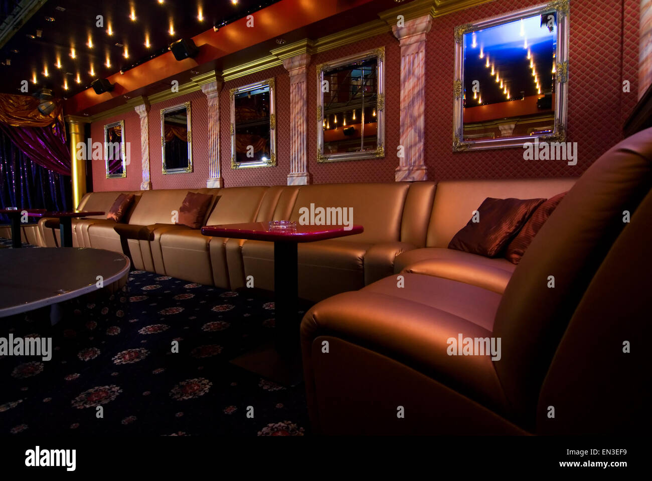 Luxus-Nacht-Club-Interieur Stockfoto