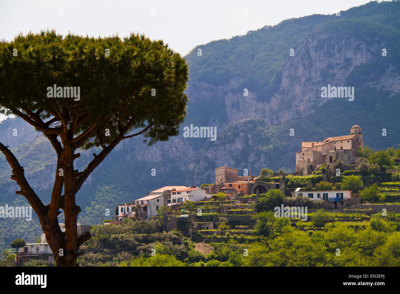 Italien, Amalfiküste, Ansicht von Ravello Stockfoto