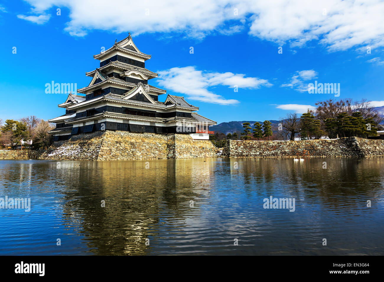 Mittelalterliche Burg Matsumoto in der eastern Honshu, Japan Stockfoto