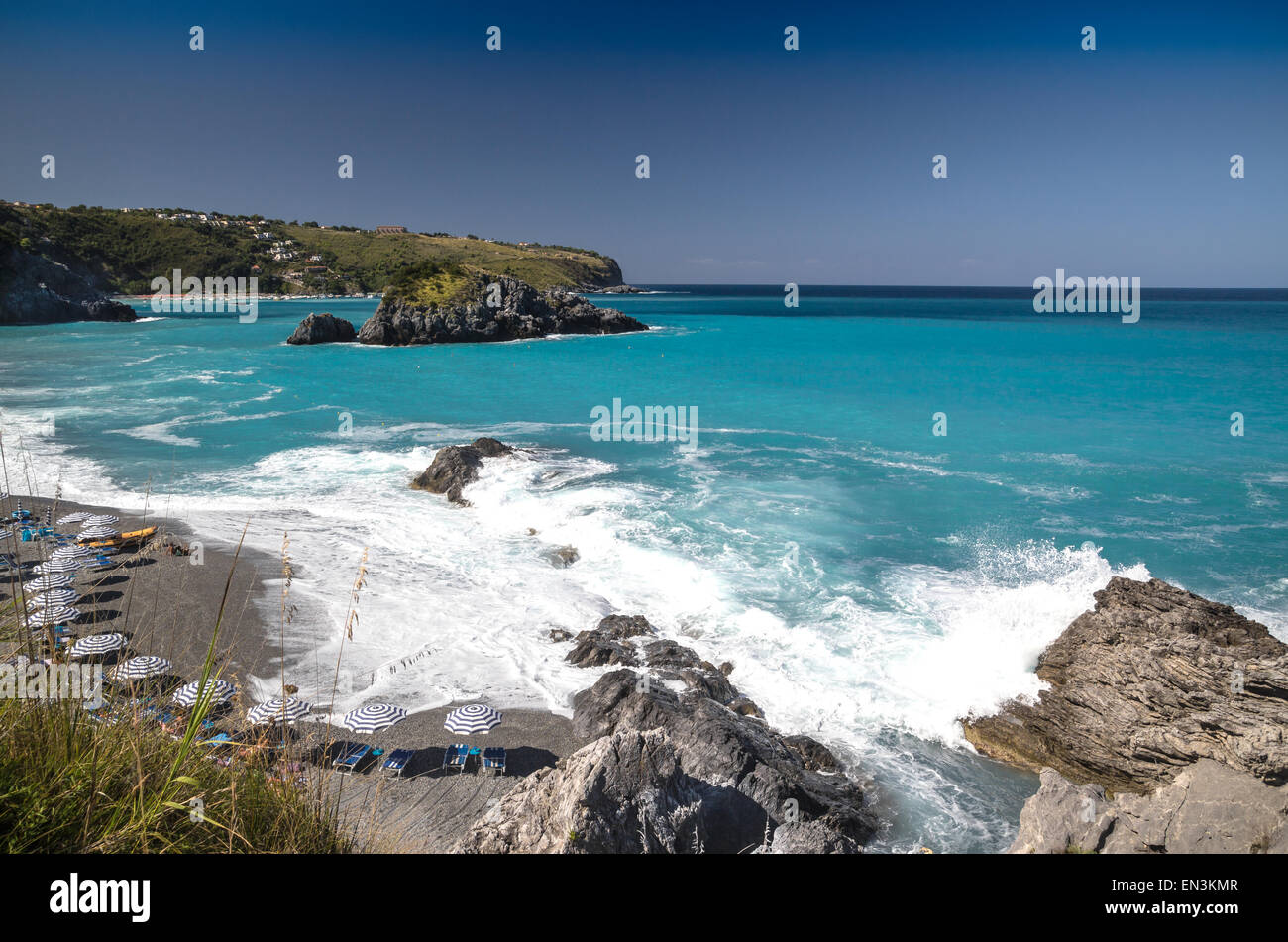 San Nicola Arcella Strand Italien Stockfoto