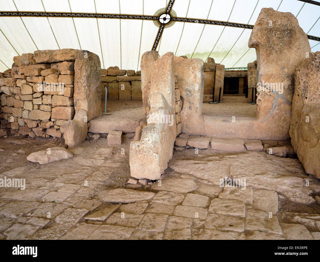 Imnajdra megalithischen Tempelanlage - Malta Stockfoto