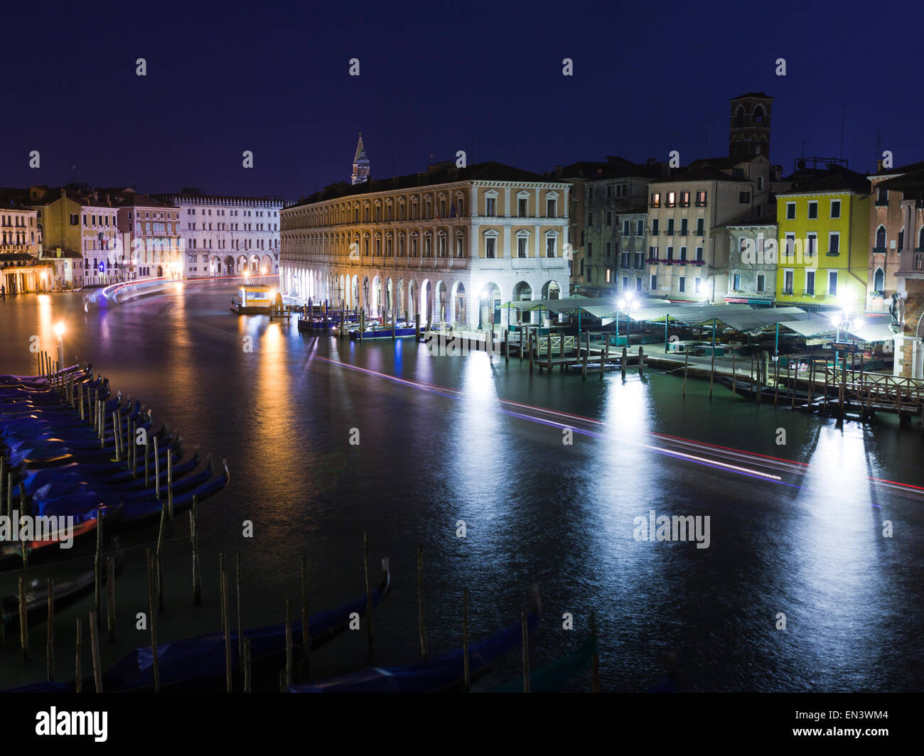 Italien, Venedig Stadtbild in der Abenddämmerung Stockfoto