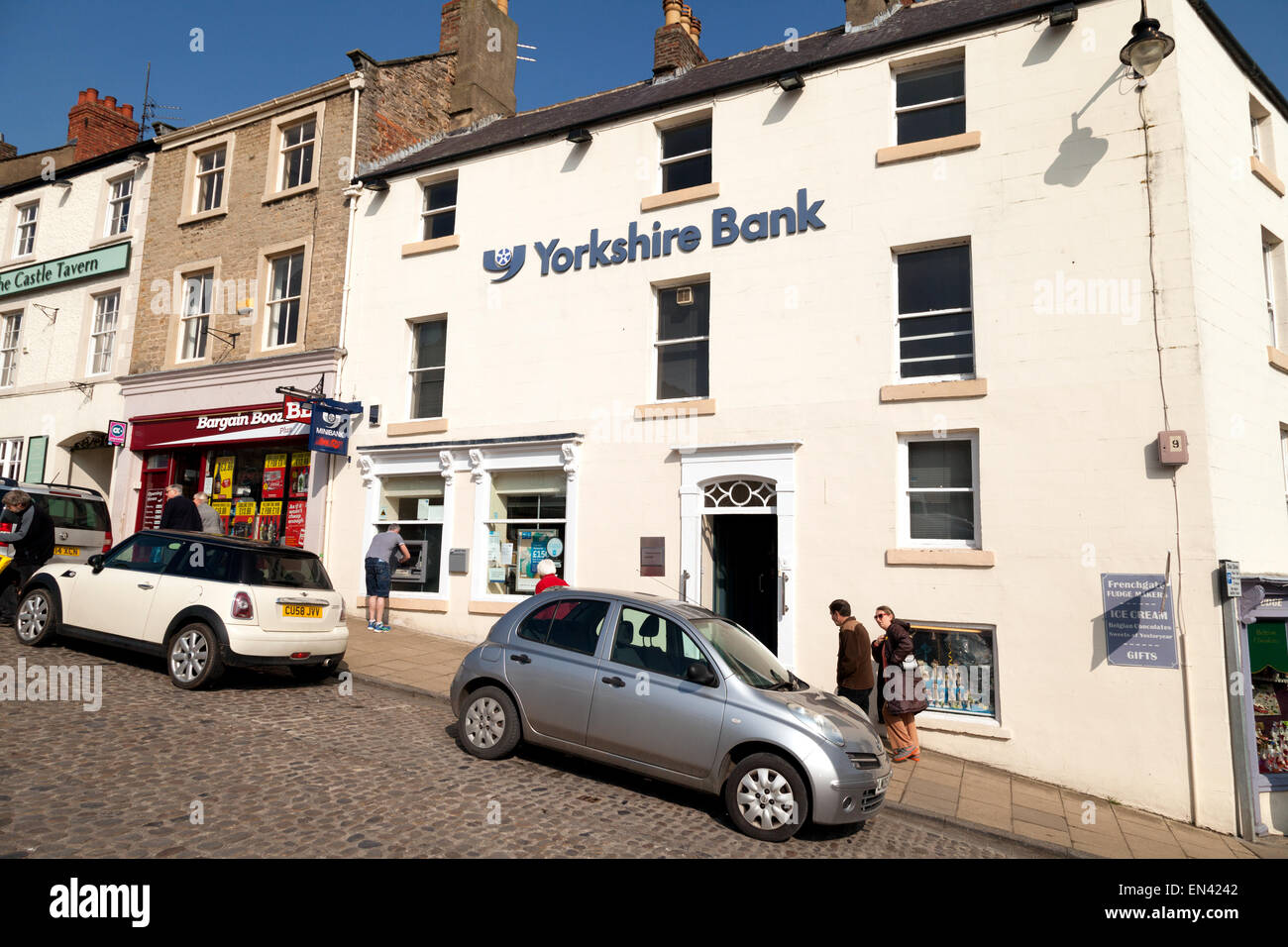 Yorkshire Bank, Richmond-Branch, Market Square, Richmond, Yorkshire UK Stockfoto