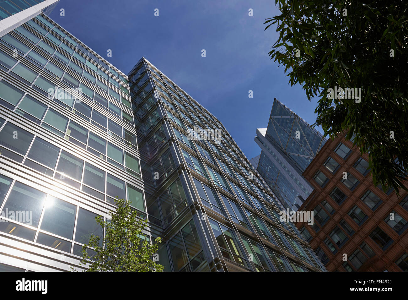 Moderne Architektur im Bereich Broadgate, City of London, UK Stockfoto