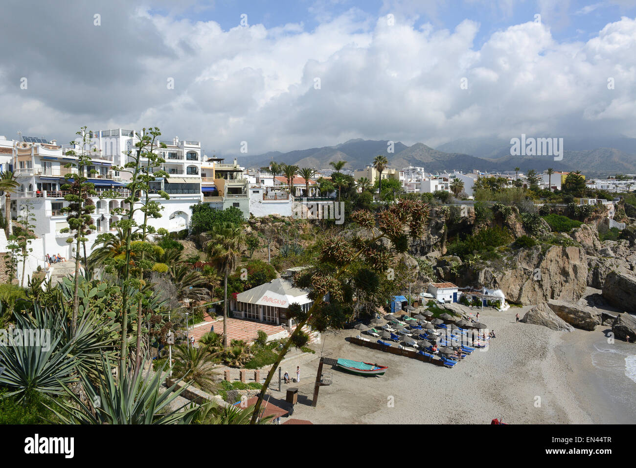 Nerja an der Costa Del Sol in Andalusien Südspanien Stockfoto