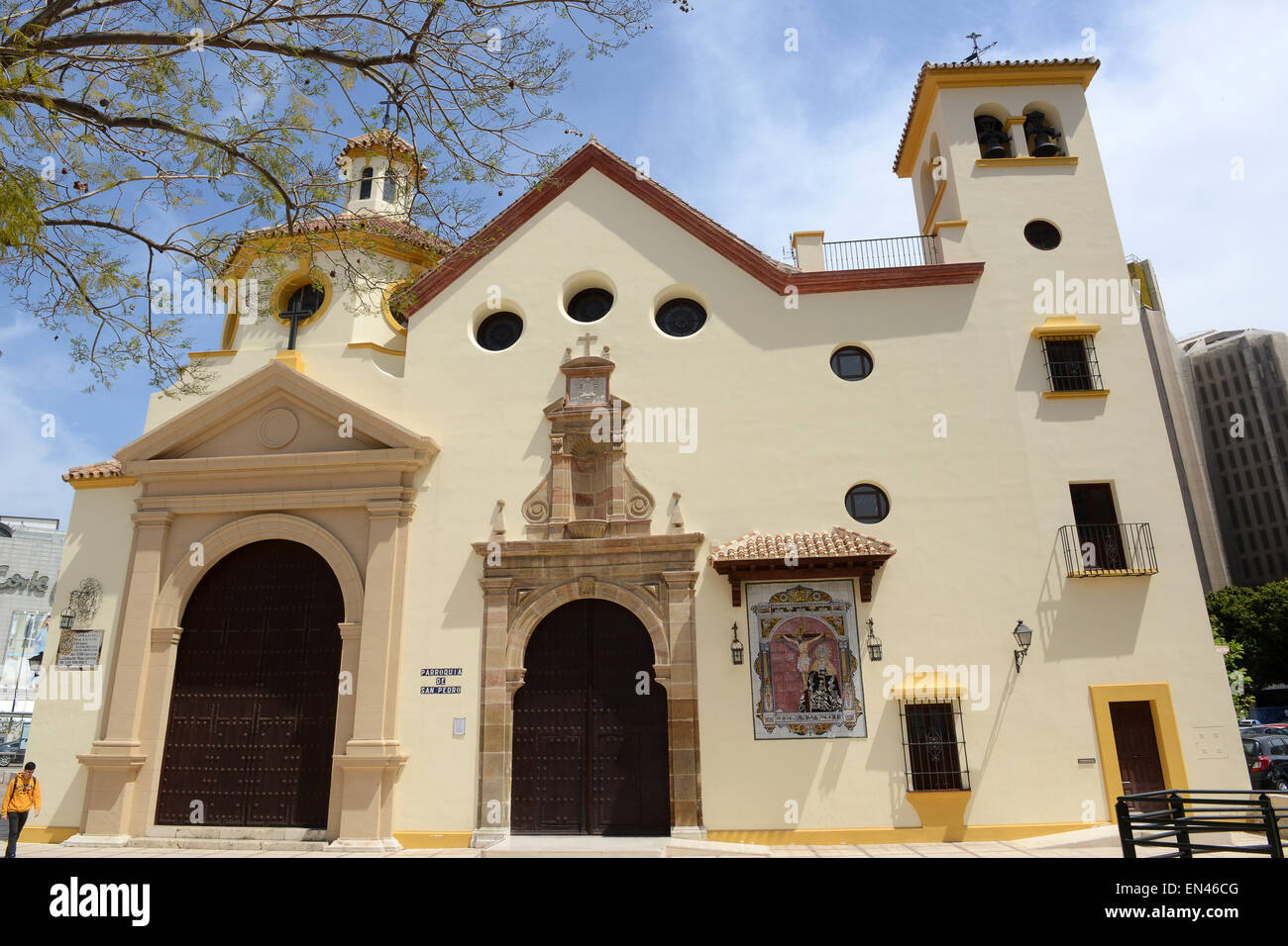 Kirche Iglesia de San Pedro Mitteleuropa Malaga Andalusien Spanien Stockfoto