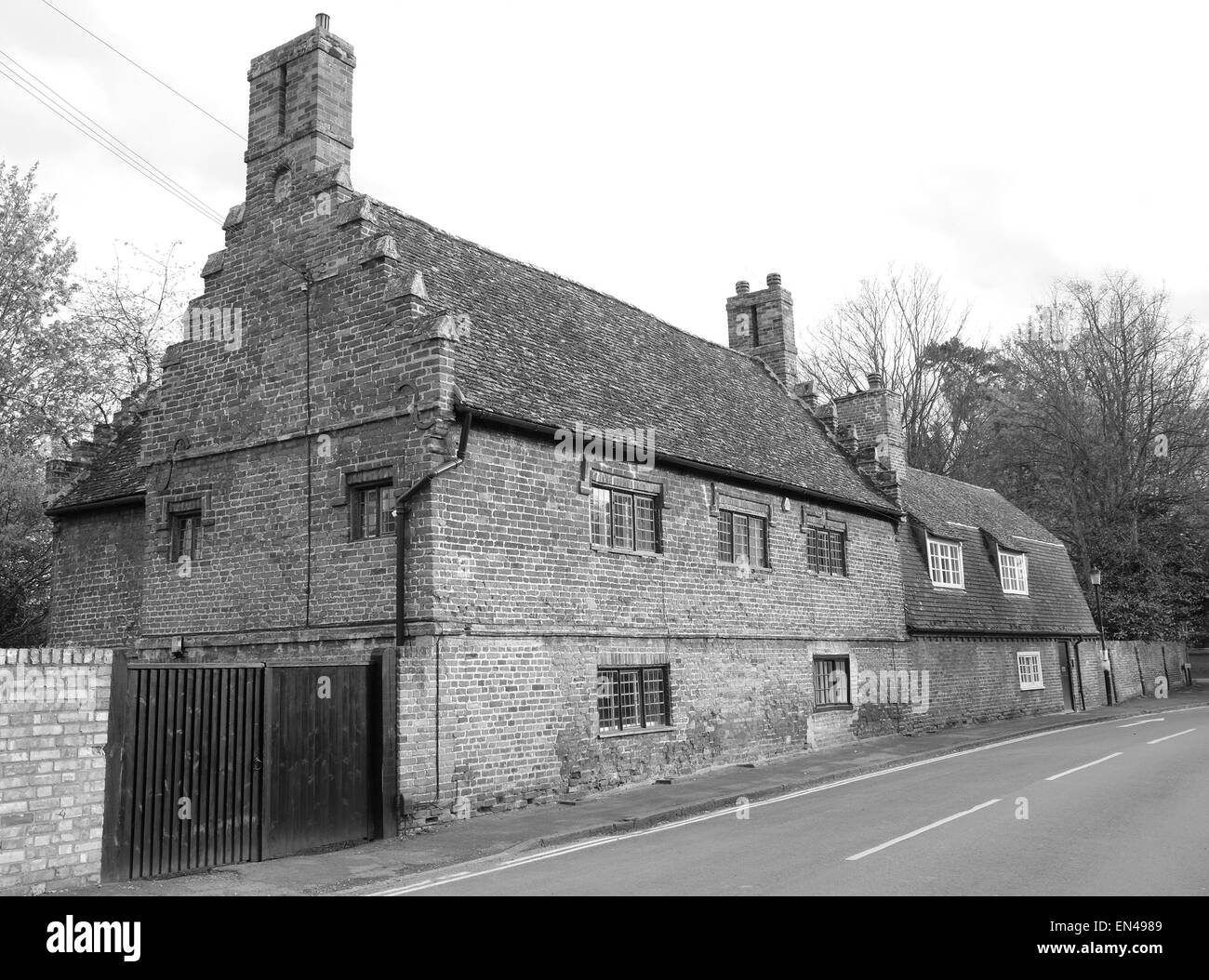 Historische Häuser in Cambridgeshire Dörfern, 25. April 2015 Stockfoto
