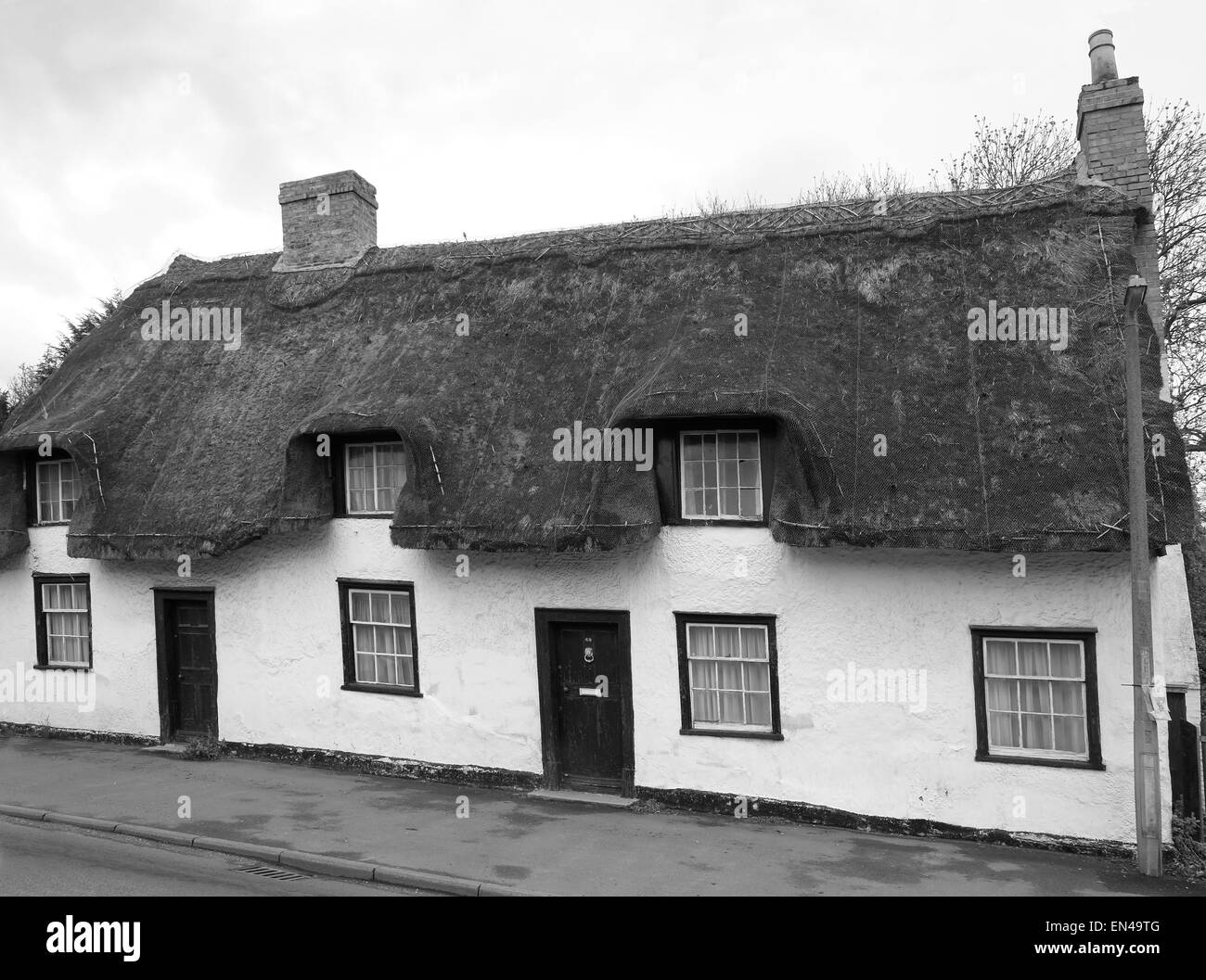 Historische Häuser in Cambridgeshire Dörfern, 25. April 2015 Stockfoto