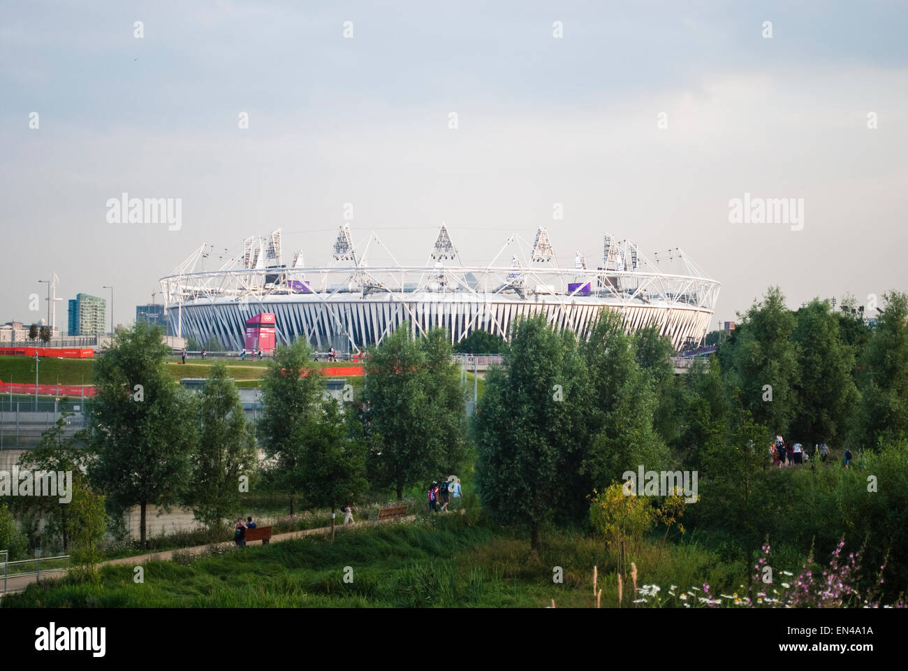 Olympiastadion im Olympiapark, Stratford, London, UK Stockfoto