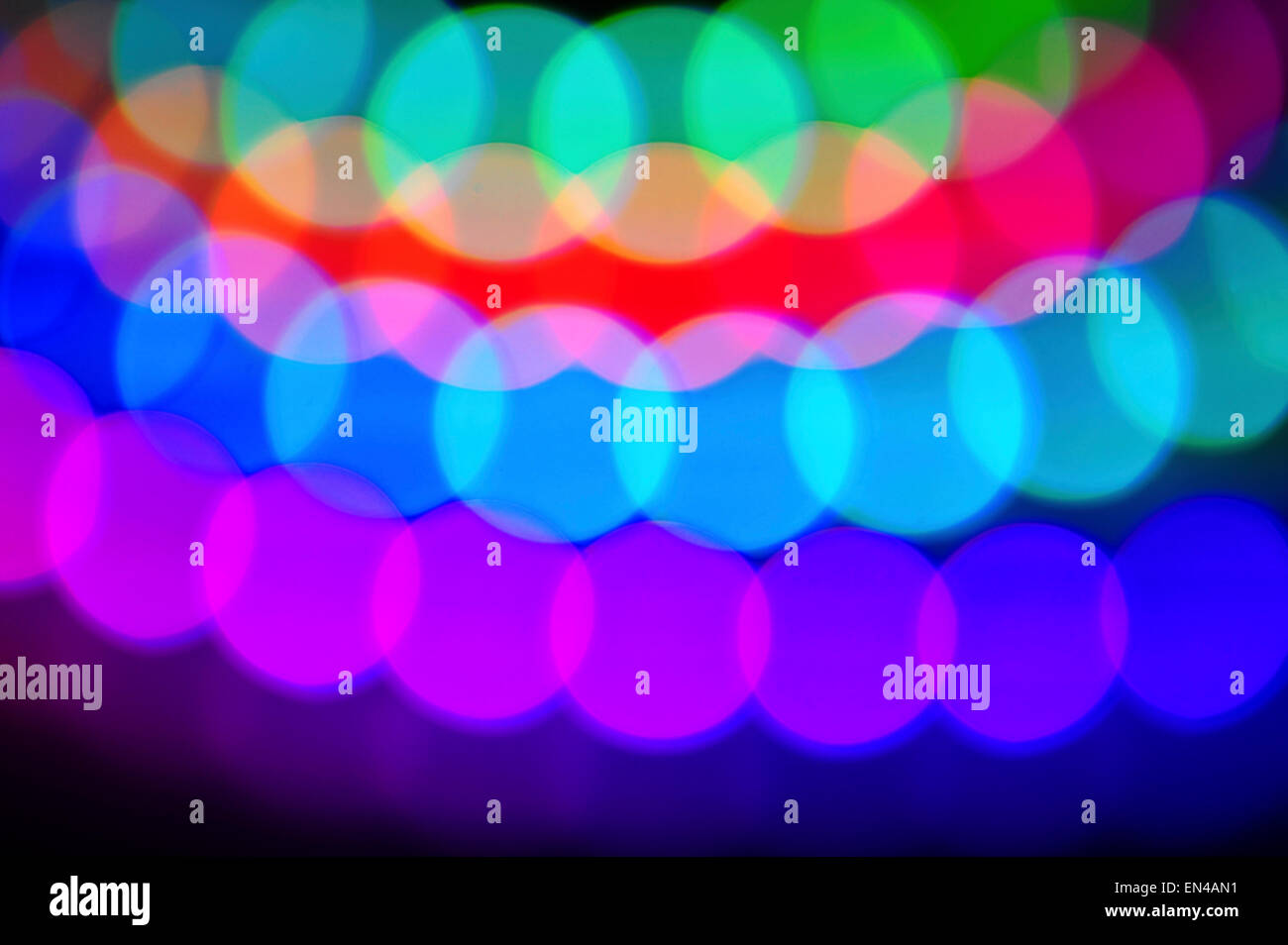 RGB LED Light Strip - defokussierten Hintergrund Stockfoto