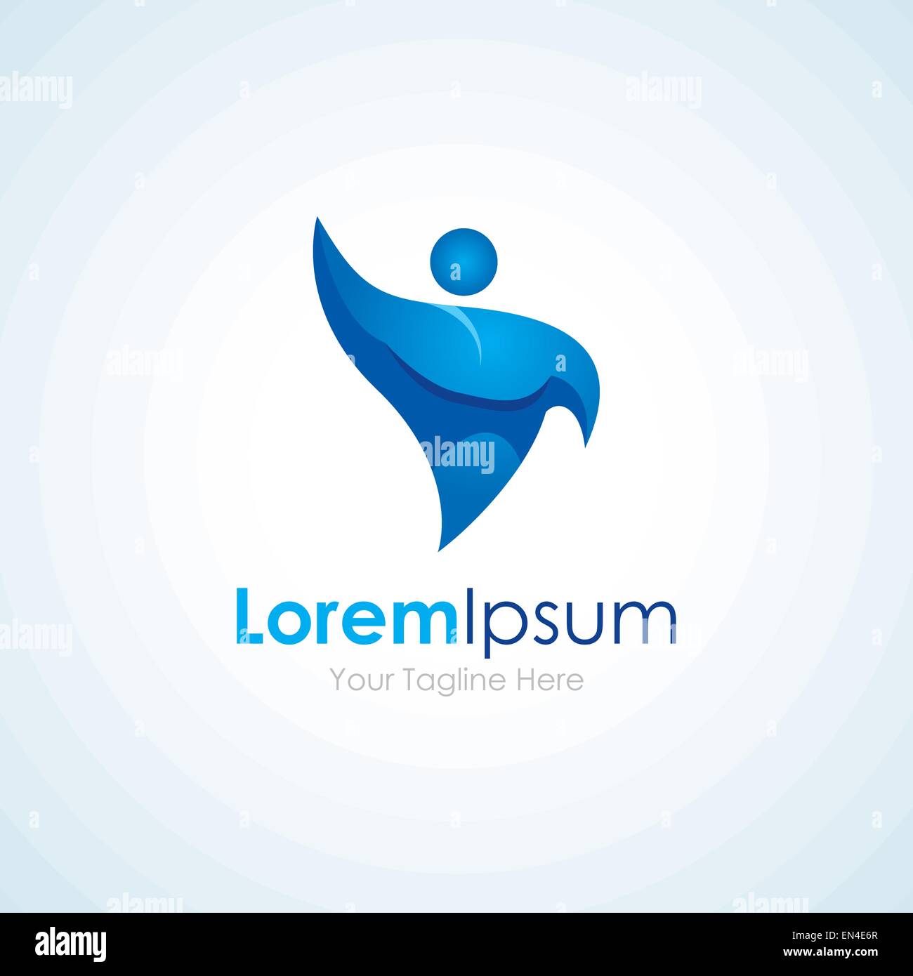 Hallo Blau Starker Mann Element Wasser Symbol Logo Fur Unternehmen Stock Vektorgrafik Alamy