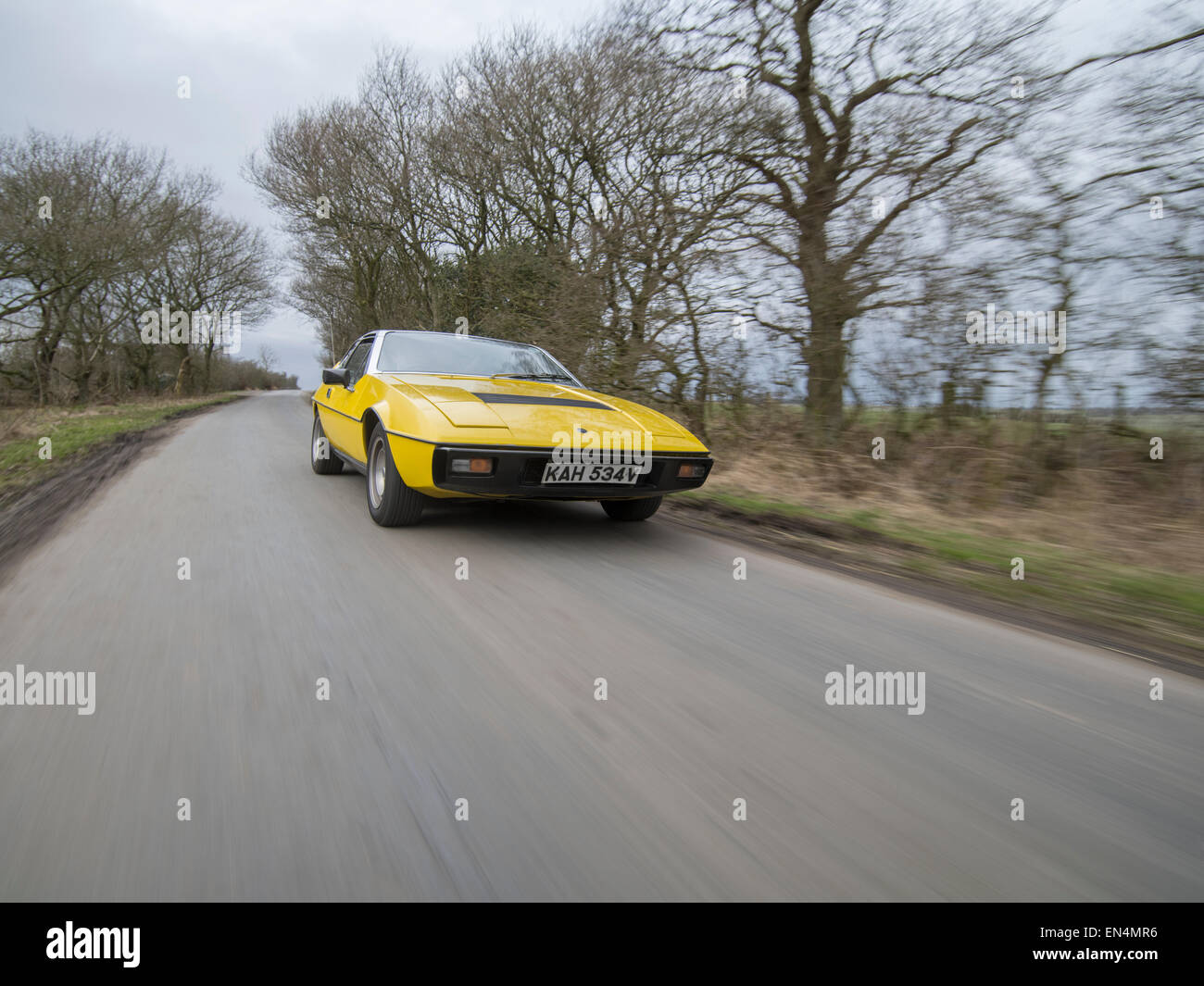 Lotus Eclat britischen Sportarten über die North Yorkshire Dales, England Stockfoto