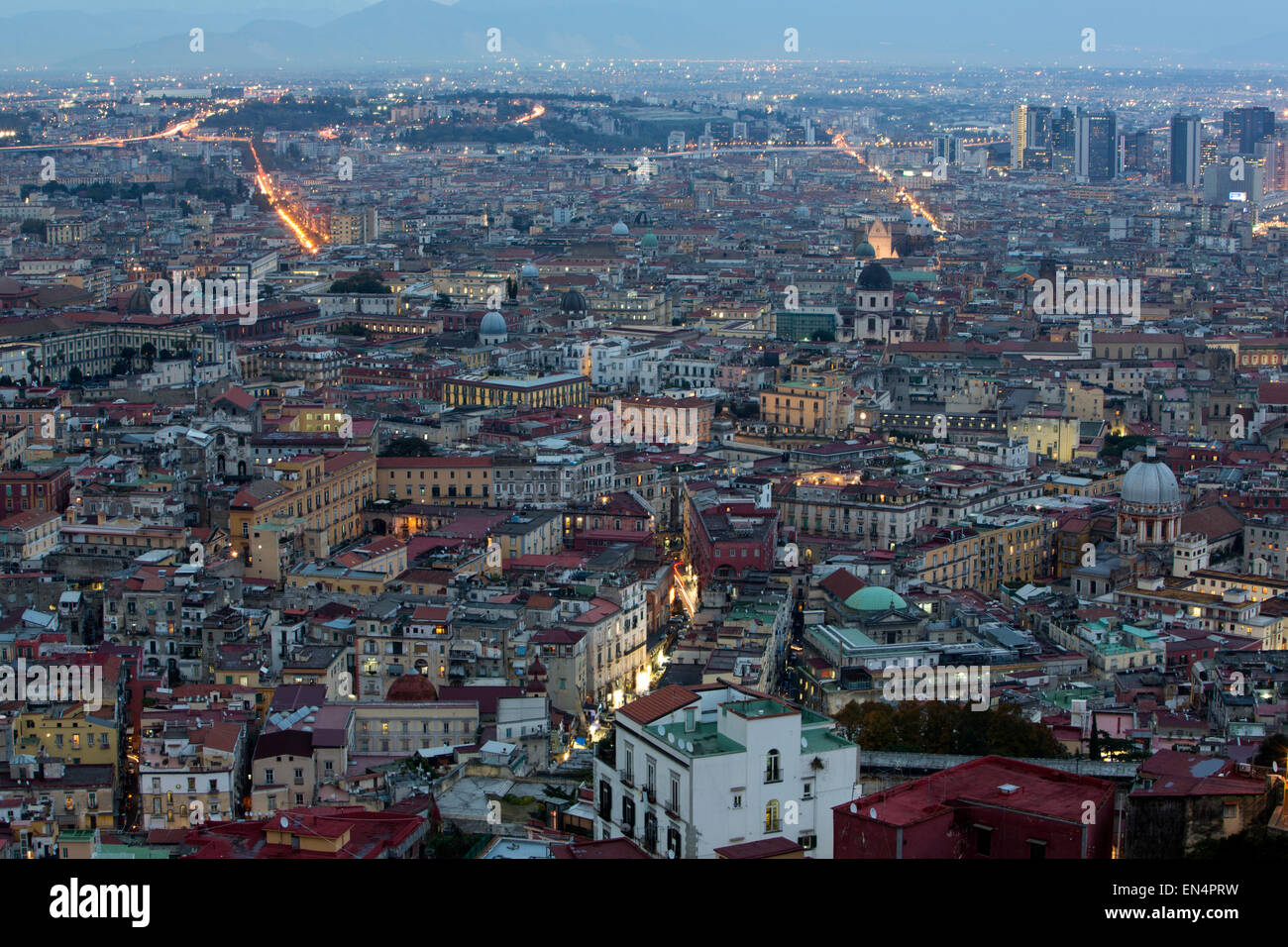 Blick auf Neapel von Angelini-Elmo Stockfoto