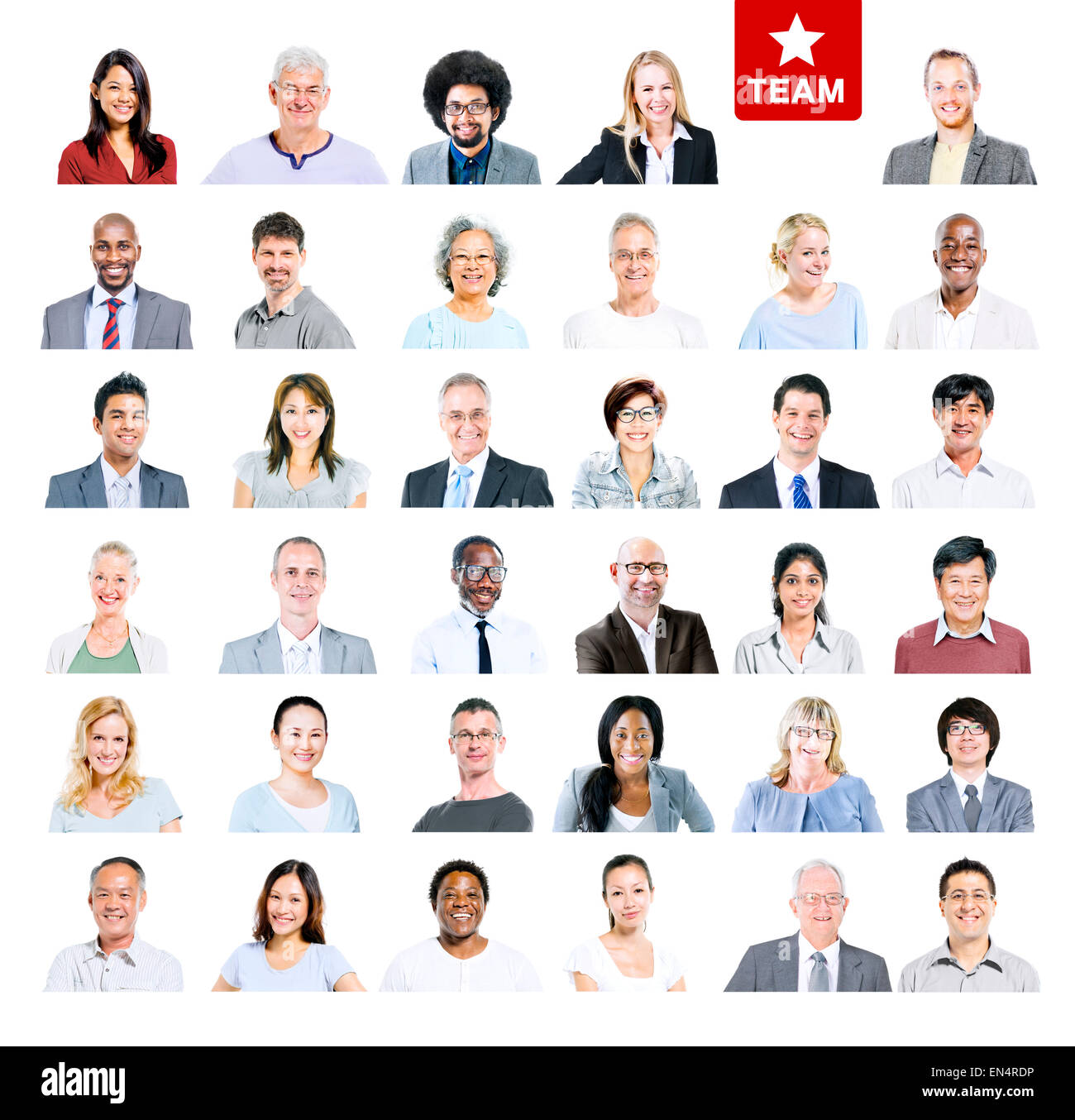 Gruppe von multiethnischen Diverse Business-Team Stockfoto