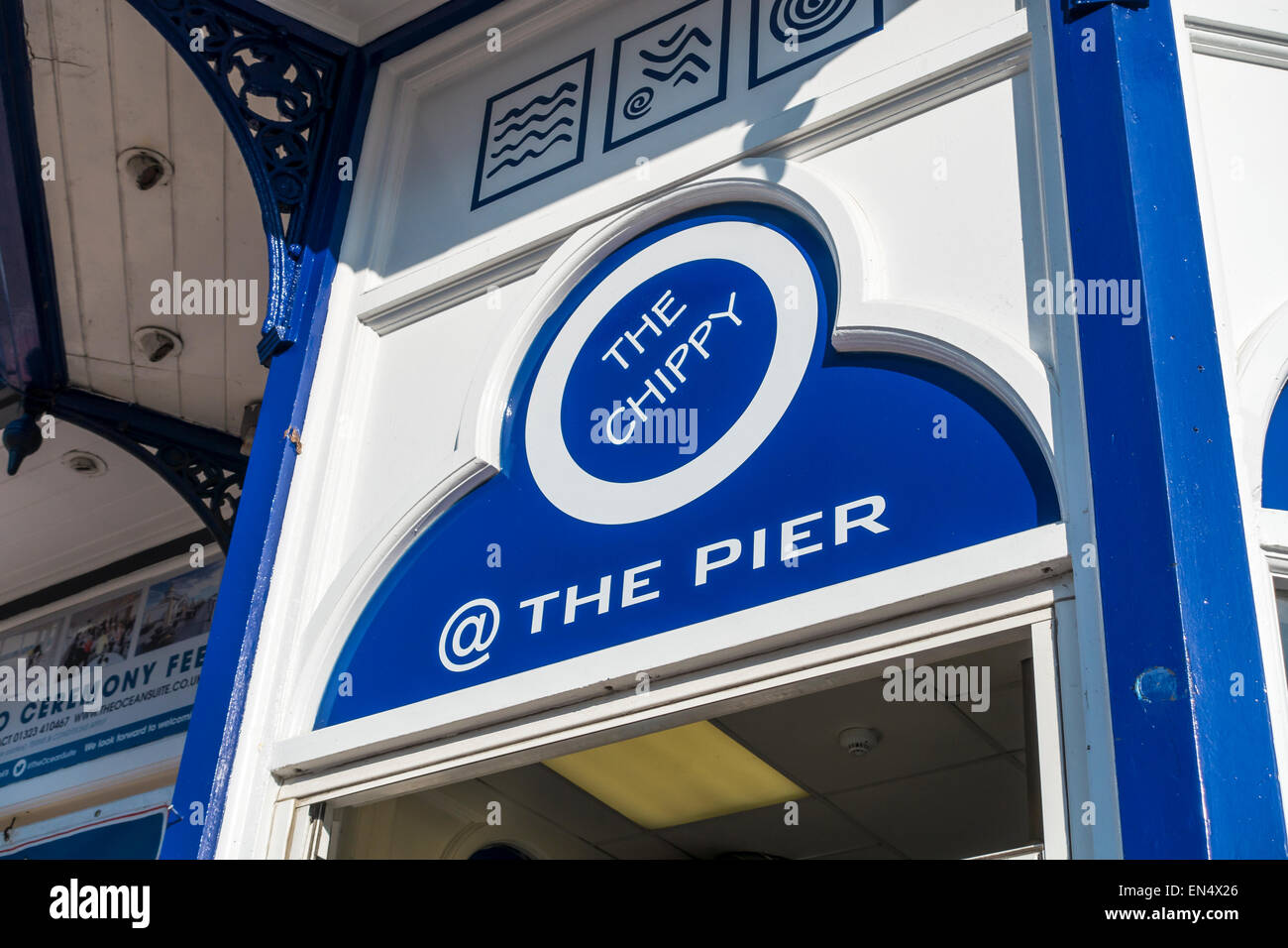 Das Chippy Fish and Chip Shop Restaurant Eastbourne Pier Sussex UK